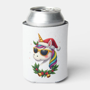 Christmas Unicorn Girls Boys Xmas Santa Cute Kids Can Cooler