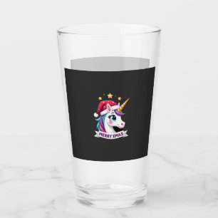 Christmas Unicorn Long Sleeve T-Shirt Glass