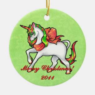 Christmas Unicorn Ornament