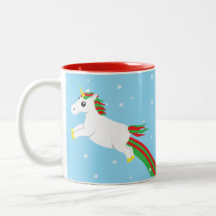 Christmas Unicorn Path Leads To Name - Holiday Mug