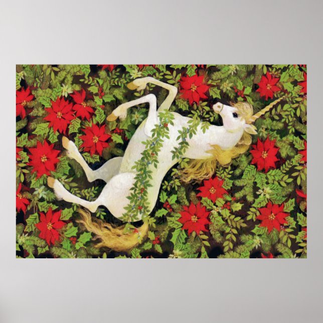 Christmas Unicorn Poster (Front)
