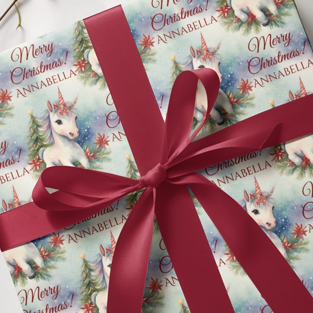 Christmas Unicorn  Wrapping Paper (Creator Uploaded)
