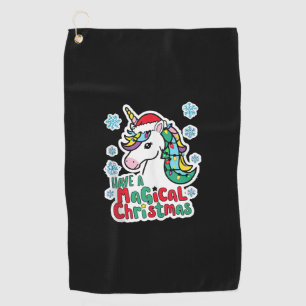 Christmas Unicorns Have a magical Christmas Party Golf Towel