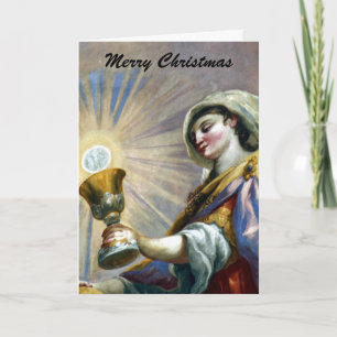 christmas urn holiday card