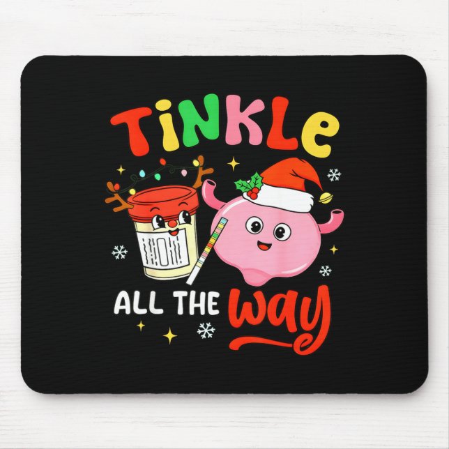 Christmas Urologist Nephrologist T Healthcare Work Mouse Pad (Front)