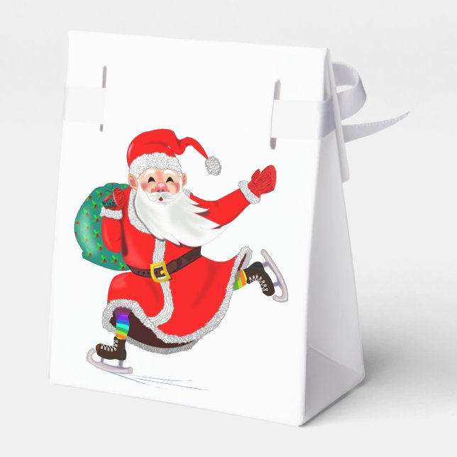 Christmas v Santa Gift Favour Box (Back Side)