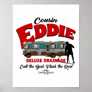Christmas Vacation Cousin Eddie Deluxe Drainage Poster
