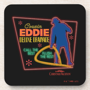 Christmas Vacation   Cousin Eddie Neon Sign Coaster