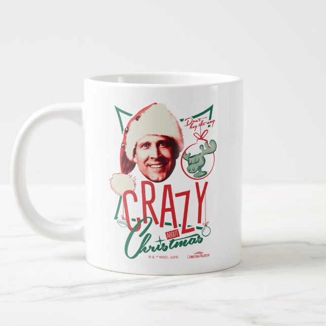 Christmas Vacation Crazy About Christmas Large Coffee Mug (Left)