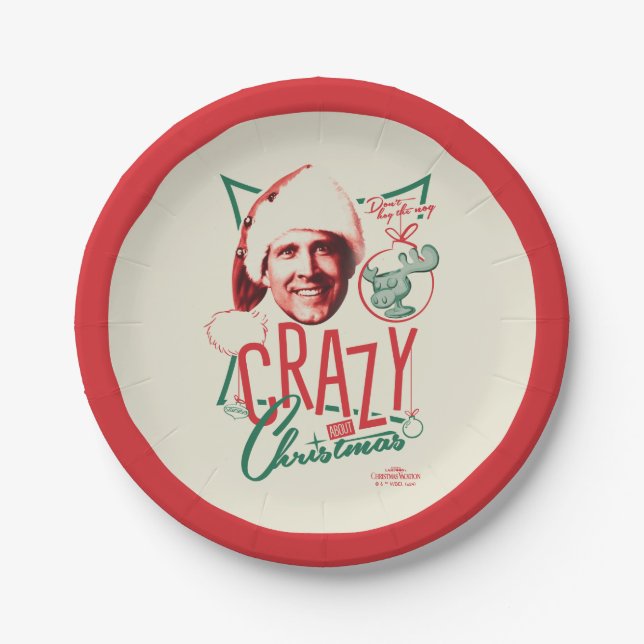 Christmas Vacation Crazy About Christmas Paper Plate (Front)
