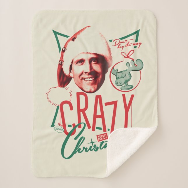 Christmas Vacation Crazy About Christmas Sherpa Blanket (Front)