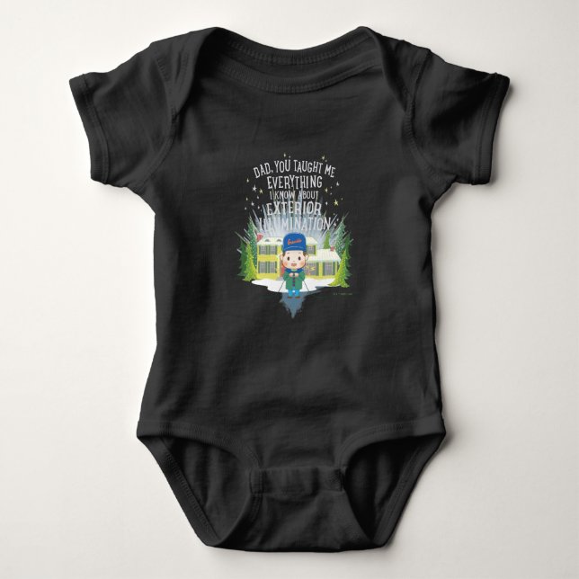 Christmas Vacation Exterior Illumination Baby Bodysuit (Front)