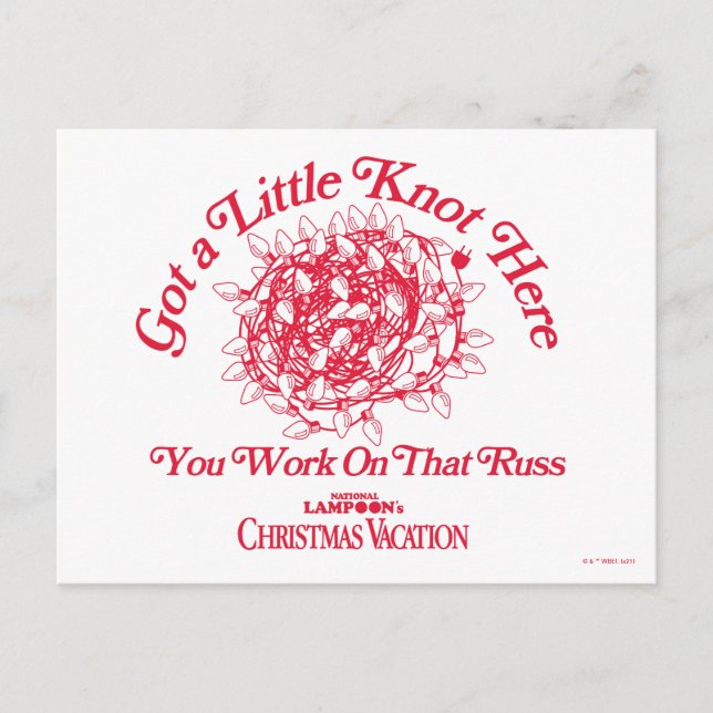 Christmas Vacation | Give a Little Knot Here Postcard (Front)