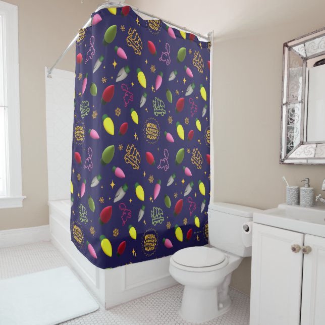 Christmas Vacation | Holiday Pattern Shower Curtain (In Situ)