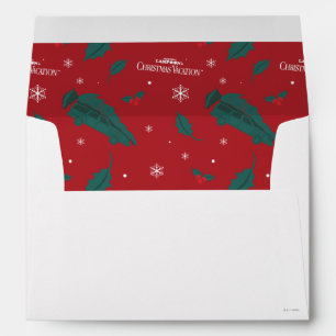 Christmas Vacation Holly Pattern Envelope