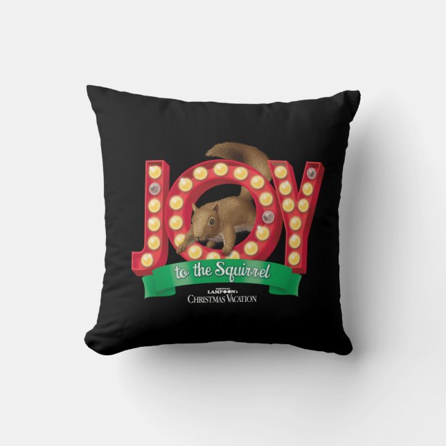 Christmas Vacation | Joy to the Squirrel Cushion (Front)