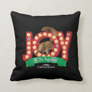 Christmas Vacation   Joy to the Squirrel Cushion