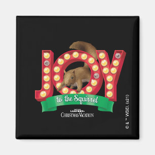 Christmas Vacation Joy to the Squirrel Magnet
