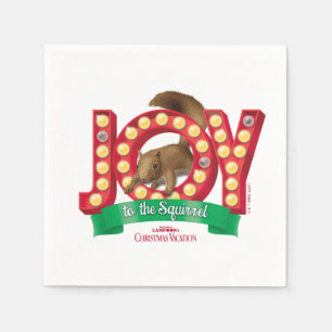 Christmas Vacation   Joy to the Squirrel Napkin