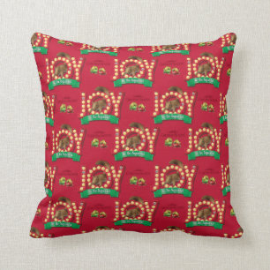 Christmas Vacation   Joy to the Squirrel Pattern Cushion