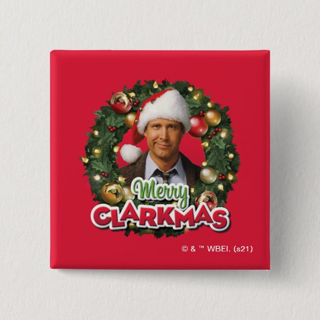 Christmas Vacation | Merry Clarkmas 15 Cm Square Badge (Front)