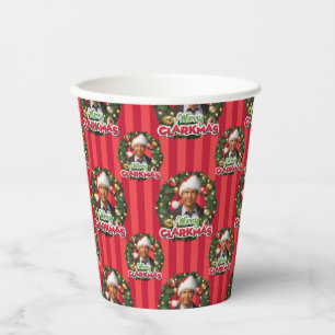 Christmas Vacation Merry Clarkmas Pattern Paper Cups