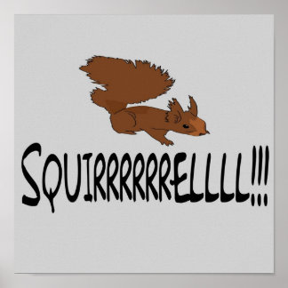 Christmas Vacation Quote  Squirrel  Poster