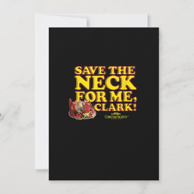 Christmas Vacation Save the Neck Clark Invitation (Front)