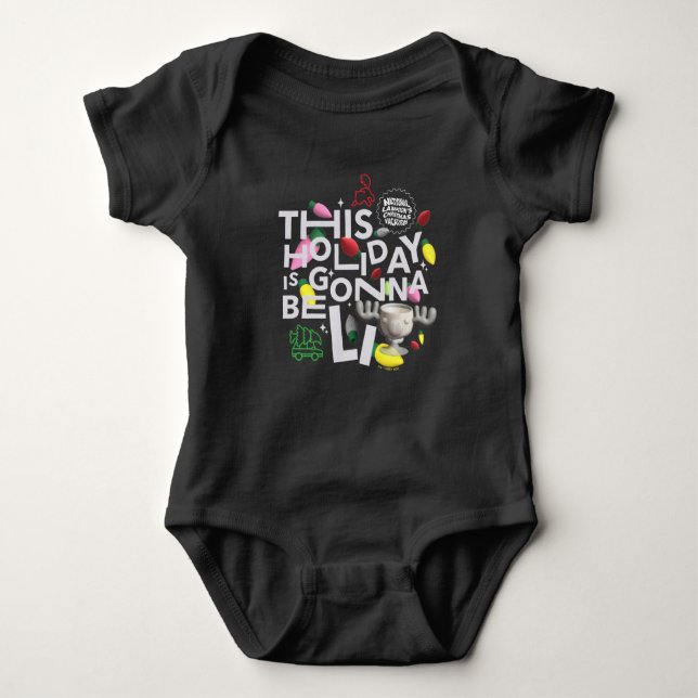 Christmas Vacation | This Holiday is Gonna Be Lit Baby Bodysuit (Front)