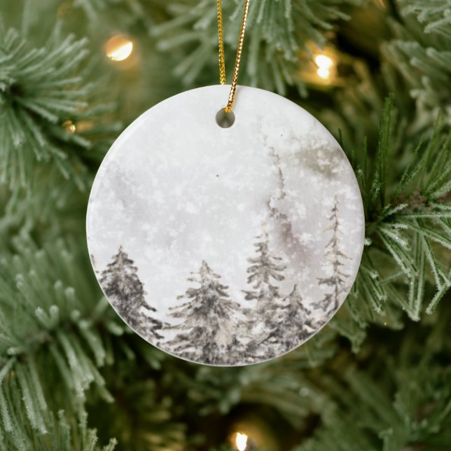 Christmas vacation trip ceramic ornament (Tree)
