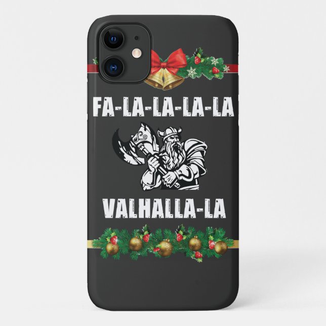 Christmas Valhalla T-Shirt Case-Mate iPhone Case (Back)