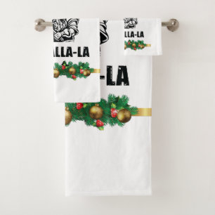 Christmas Valhalla Throw Pillow Bath Towel Set