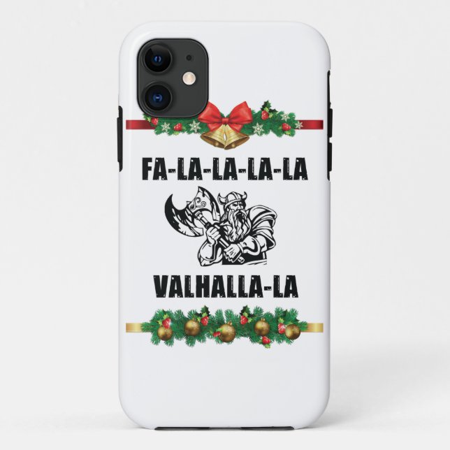 Christmas Valhalla Throw Pillow Case-Mate iPhone Case (Back)