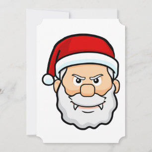 christmas vampire santa invitation