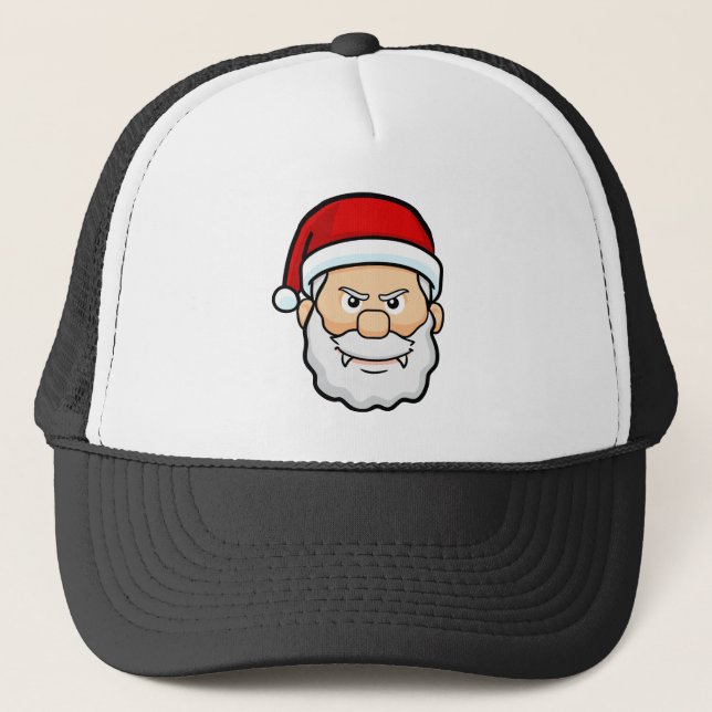 christmas vampire santa trucker hat (Front)