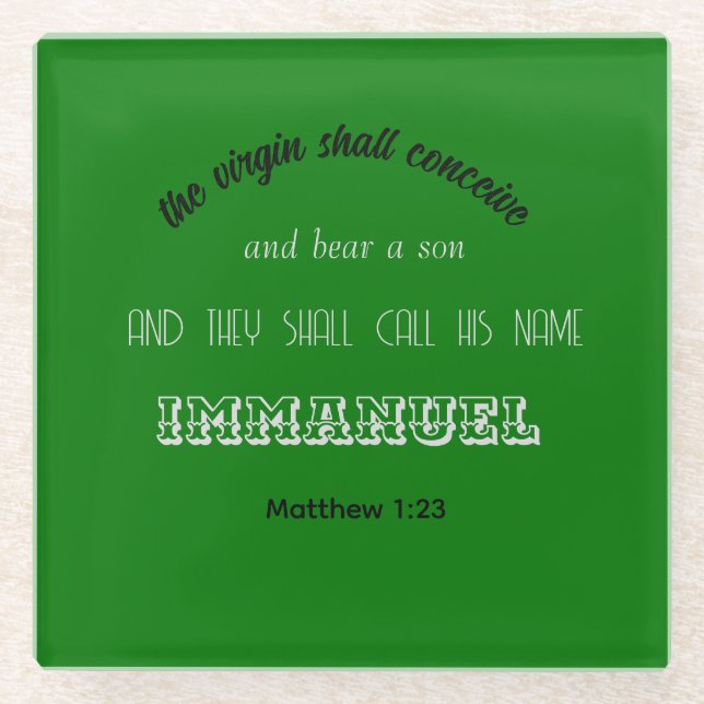 Christmas verse Coaster (Front)