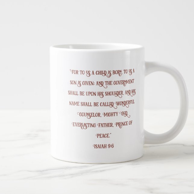 Christmas verse Specialty Mug (Right)