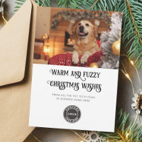Christmas Vet Tech Pet Dog Photo Business Logo