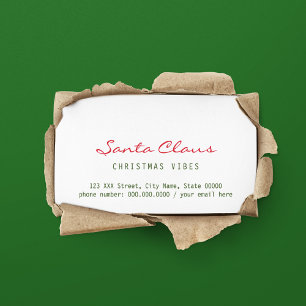 Christmas Vibes Business Card