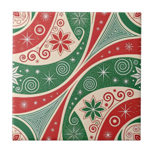 Christmas Vibes Ceramic Tile