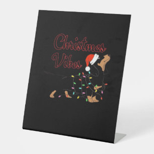 Christmas Vibes Classic T-Shirt Pedestal Sign