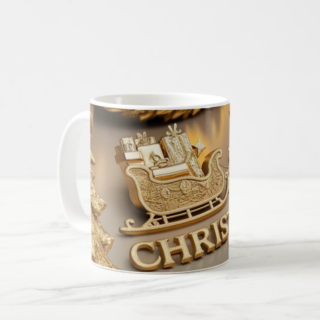 CHRISTMAS VIBES COFFEE MUG (Front Left)