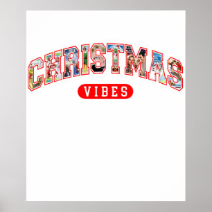 christmas vibes holiday poster