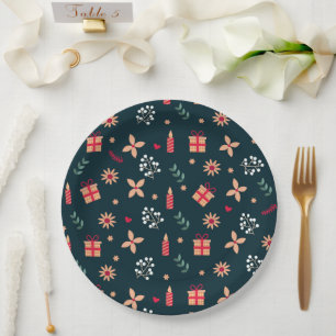Christmas Vibes Paper Plate