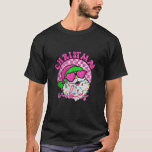 Christmas Vibes Santa Clause Sunglasses Sparkling T-Shirt