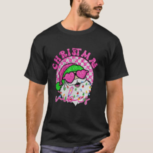 Christmas Vibes Santa Clause Sunglasses Sparkling T-Shirt