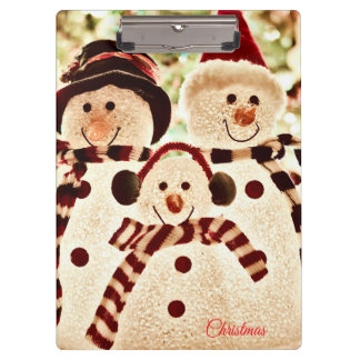 Christmas Vibes Snowman Celebration Clipboard