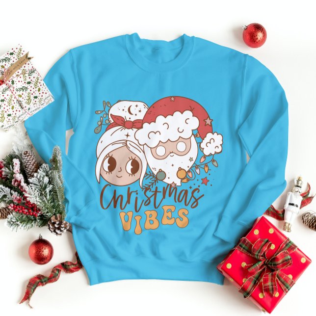 Christmas Vibes Sweatshirt Winter Holiday Season (Creator Uploaded)