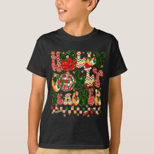 Christmas Vibes Teacher Leopard Snowman Xmas Men W T-Shirt