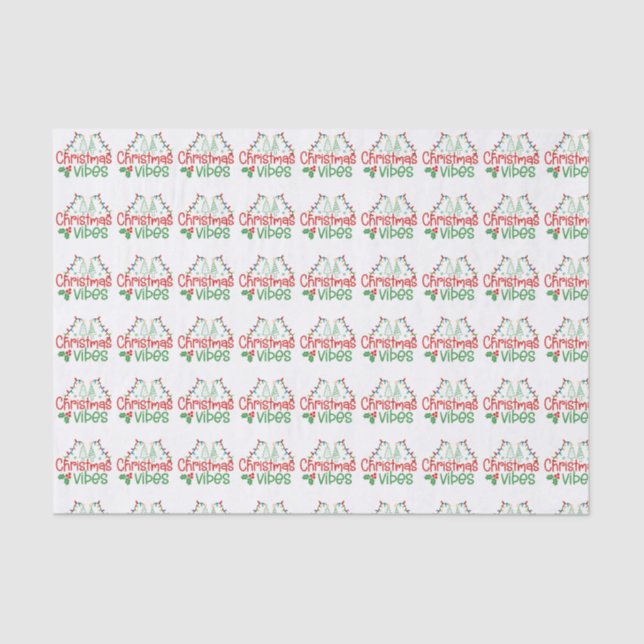 Christmas Vibes  Tissue Paper (Front)